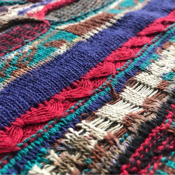 SOLD - Florence Tricot Coogie Style 3D Knit Textured Sweater Size Large - Biggie - Picture 14 of 16